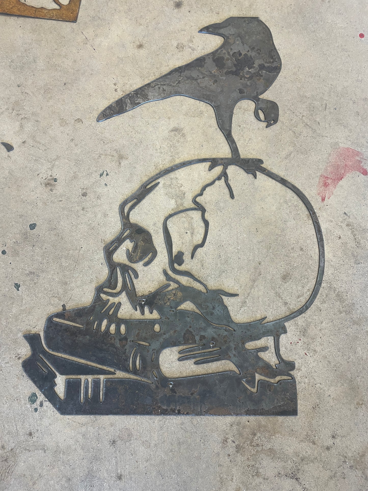 Wall Art - Skull, Raven, & Books