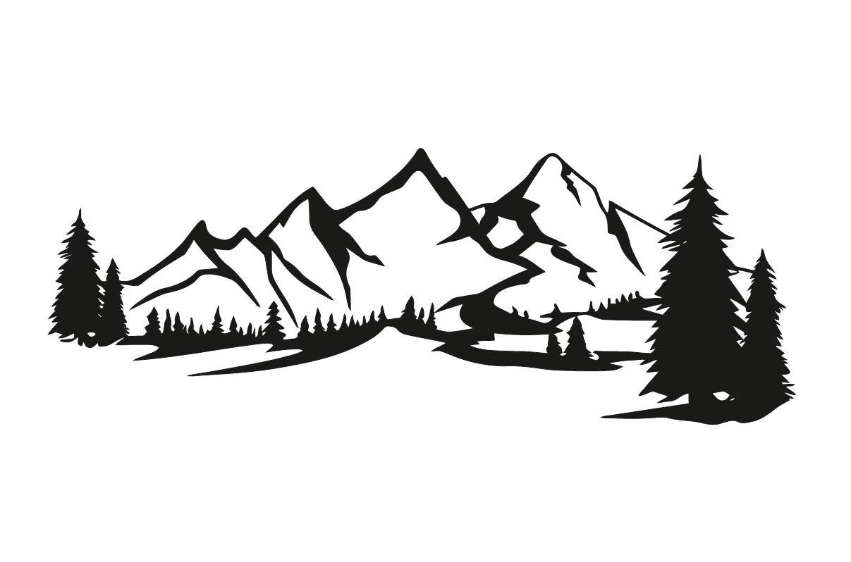 Wall Art - Mountains and Trees